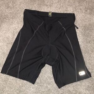 High visibility Nishiki Black Cycling bike riding mens heavy thick padded shorts